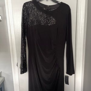 Black evening dress